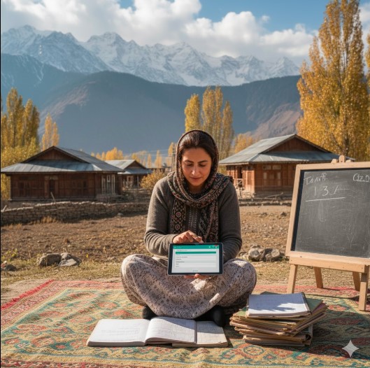 Digital report card on a laptop